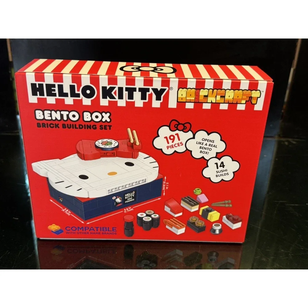 Brickcraft Hello Kitty Sushi Bento Box Building Set 191 Pieces New In Box